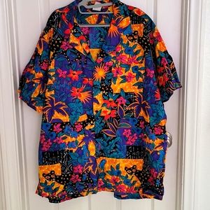 Hilo Hattie  Aloha Shirt Men's 3xl